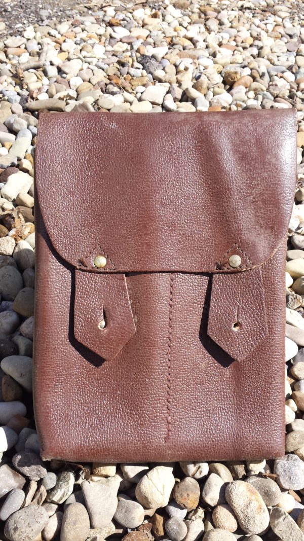 Romanian Brown Leather 4 Cell Magazine Pouch