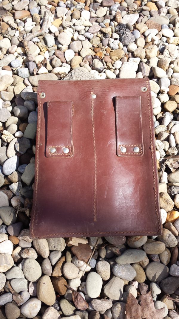 Romanian Brown Leather 4 Cell Magazine Pouch - Image 2