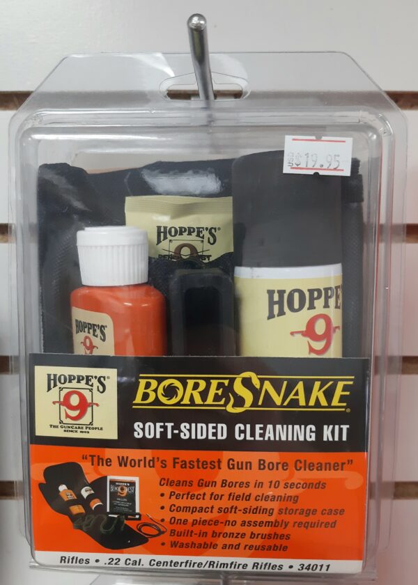 Hoppes 9 Bore Snake Cleaning Kit for .22 cal Firearms